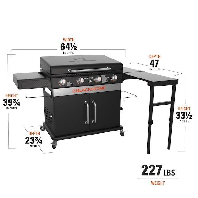 Blackstone 36-in Culinary Cabinet Griddle with Side Table: Versatile Outdoor Cooking in Stainless Steel - Image 11