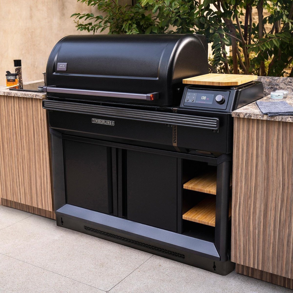 Traeger All-New Timberline XL Wi-Fi Controlled Wood Pellet Grill W/ WiFire & Built-In Trim Kit – TBB01RLG – TBB01RLG + BAC681 - Image 3