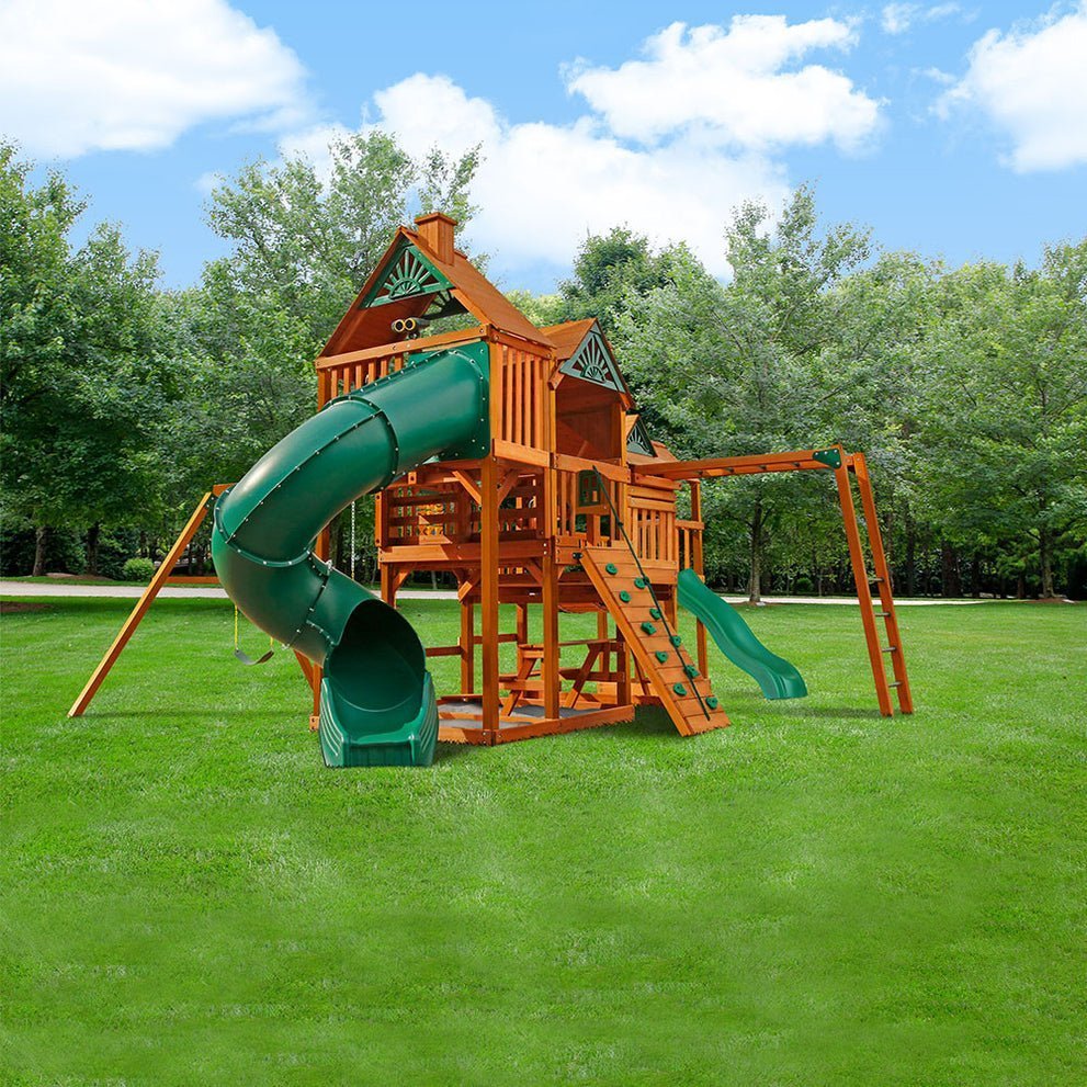 Gorilla Playsets Amber 23’W x 23’D x 13’H Everest Elite Swing Set - Image 3