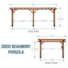 20×12 beaumont pergola – brown - Image 14
