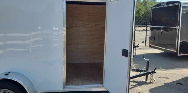 Spartan 6X12 Single Axle Enclosed Cargo Trailer | .030 | White | SP6X12SA - Image 4