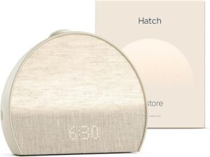 Hatch Restore 3 Sunrise Alarm Clock, Sound Machine, Smart Light (Putty) โ White Noise, Screen-Free Sleep Routine