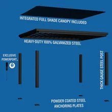 20×12 beaumont pergola – brown - Image 25