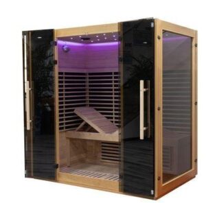 Infrared Sauna up to 4 Person with 15 Minutes Warm-up Heater Tube & Carbon Plate