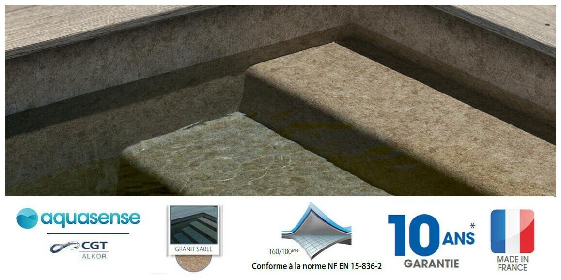 Liner Pvc armé Aquasense Signature 180/100e texturé - Image 4