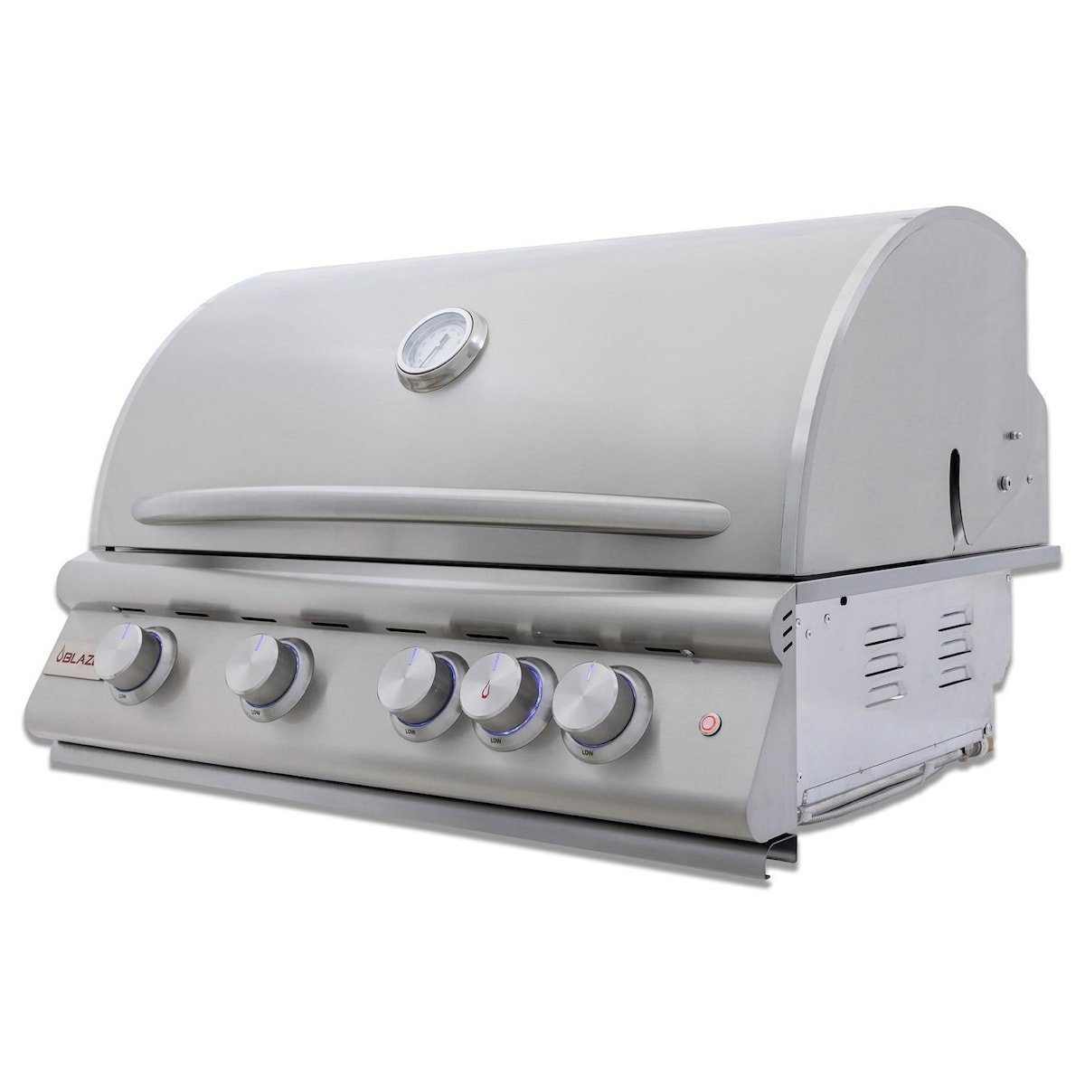 Blaze 6 Ft Island in Alaska Gray with NG LBM Grill and Trash Rollout - Image 2