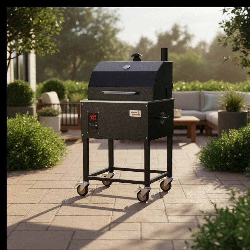 Smokin Brothers Premier Plus Black 24 In. Pellet Grill - Image 3