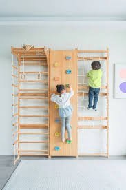 Walnut Modular | Swedish Ladder Jungle Gym – Wall Mounted by Avenlur - Image 2