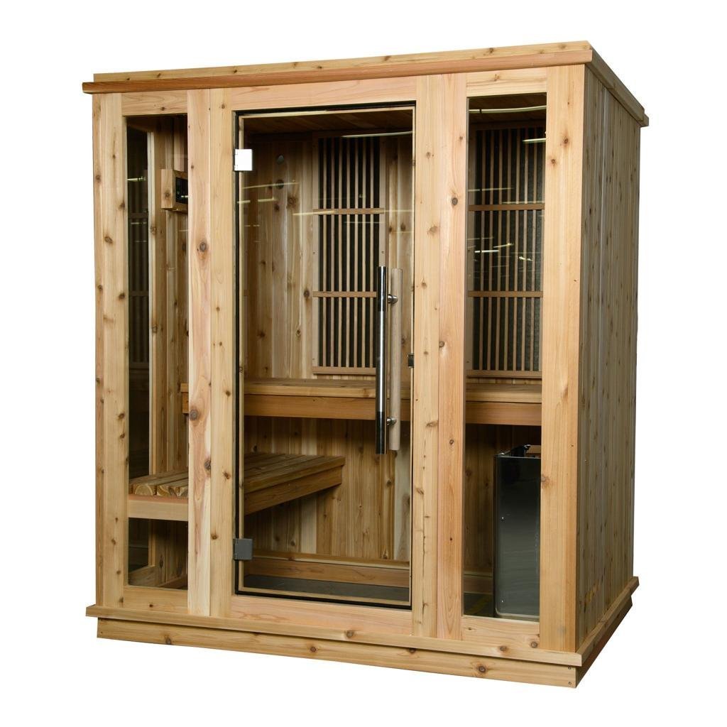 PURPLE LEAF Hardtop Wood Grain Sunroom Built-in Lights - Image 3