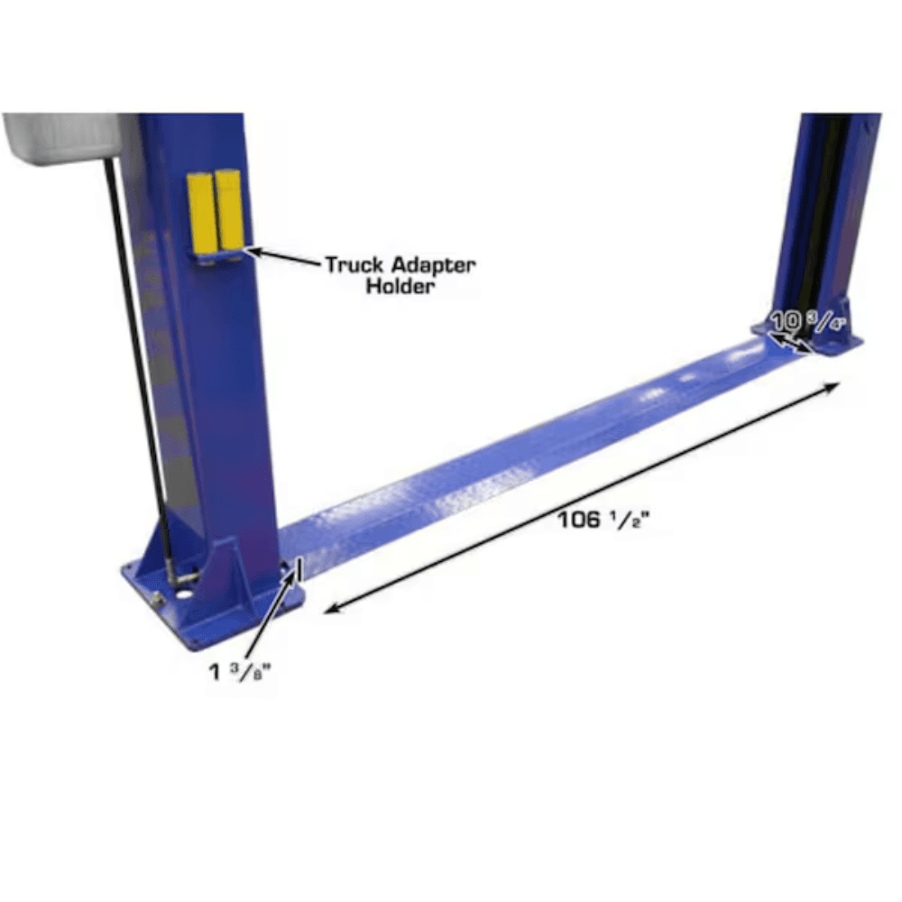 Atlas 9KBPX Baseplate 2-Post Car Lift 9000 Lb for Low Ceilings - Image 4