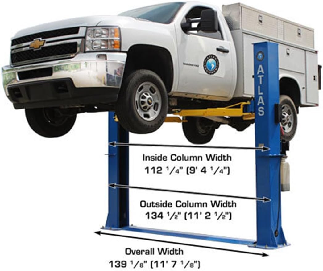 Atlas BP10000X Baseplate 2-Post Car Lift 10000 Lb for Low Ceilings - Image 6