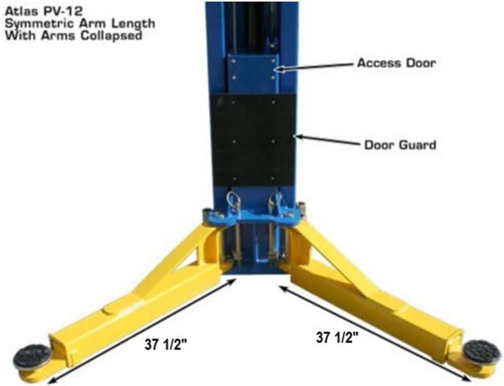 Atlas PV12PX Overhead 2-Post Car Lift 12000 Lb Commercial Grade - Image 5