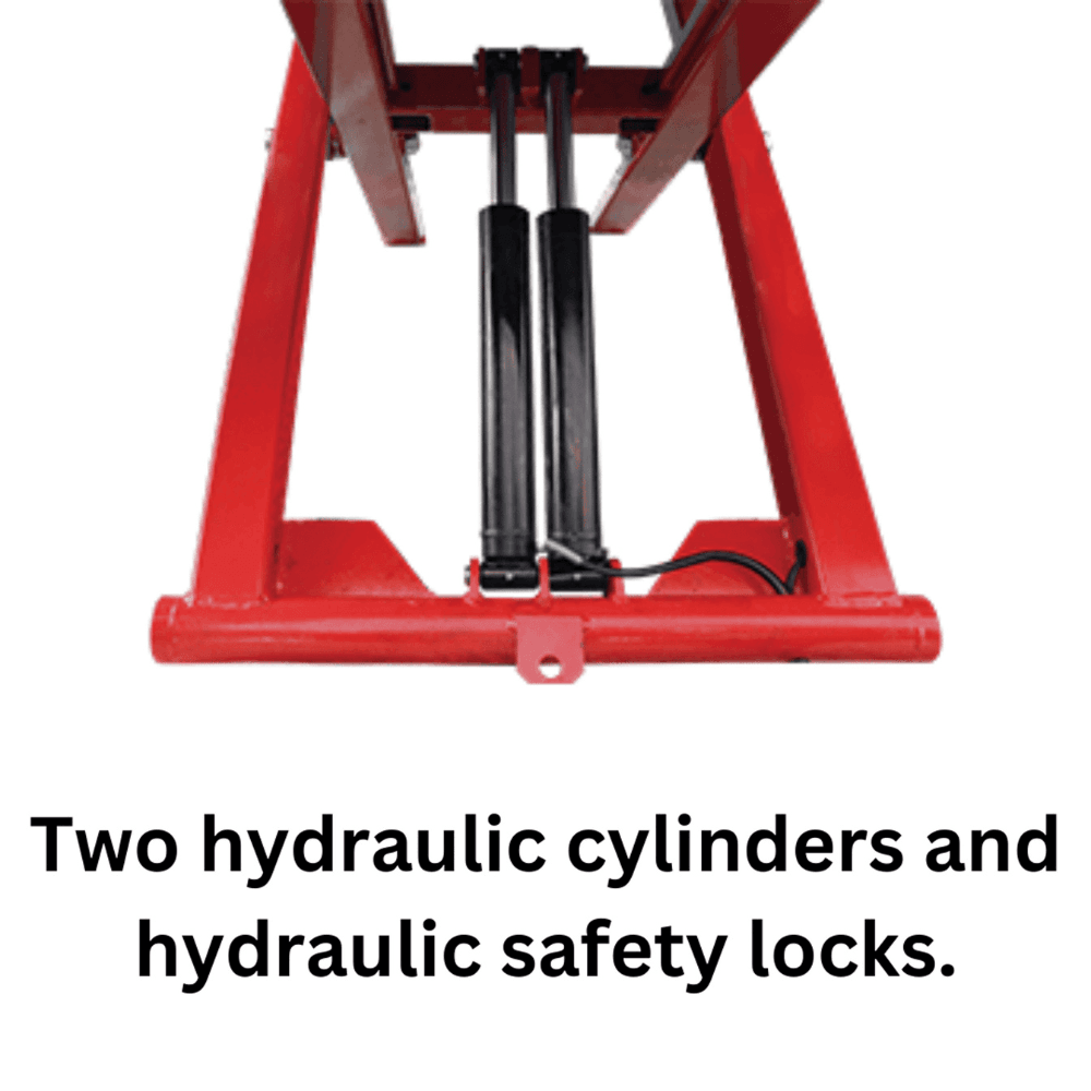 AMGO Hydraulics EM06 6000 Lb. Capacity Portable Mid-Rise Scissor Lift - Image 3