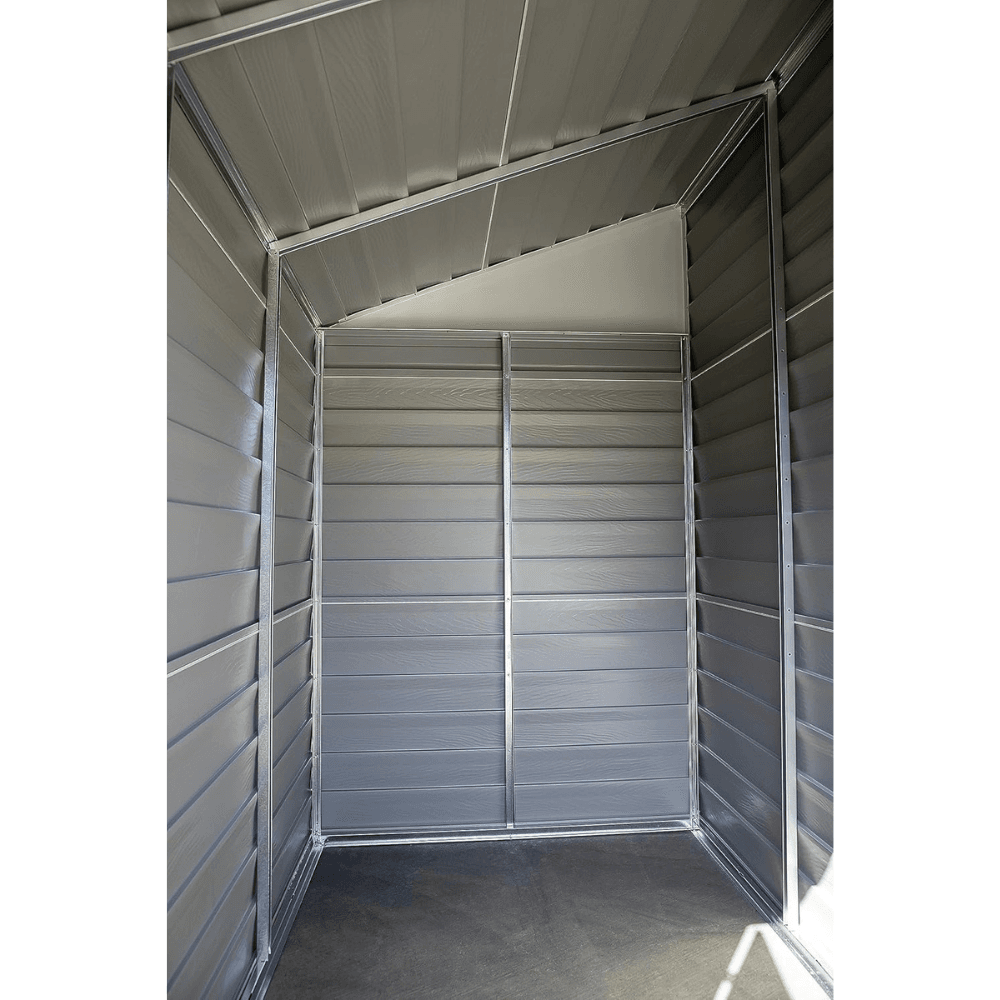 Arrow Yardsaver 4' x 7' Galvanized Steel Lean-To Storage Shed - Image 6