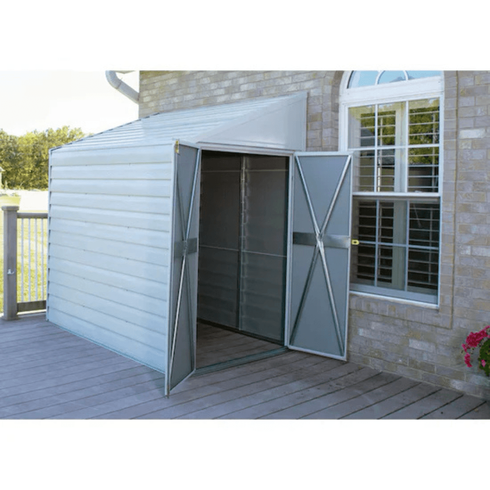 Arrow Yardsaver 4' x 7' Galvanized Steel Lean-To Storage Shed - Image 8