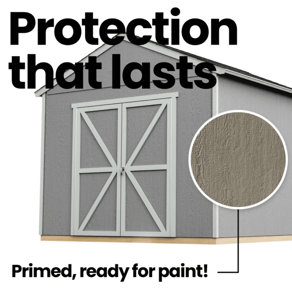 Handy Home Products Astoria 12' x 12' Wood Outdoor Storage Shed - Image 5
