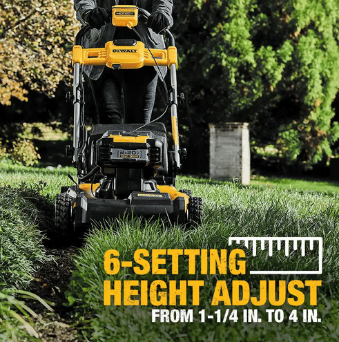 DEWALT 20V MAX Cordless Self-Propelled 21.5-Inch Lawn Mower and Outdoor Tool Combo Kit with Blower, Trimmer, and Saws - Image 5