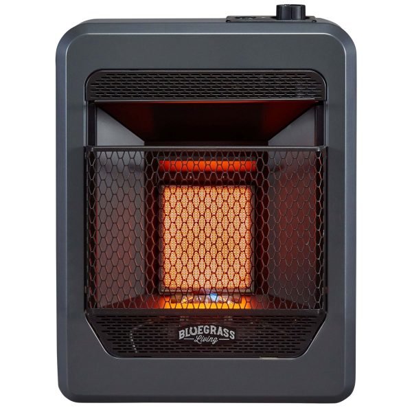 Bluegrass Living 10,000 BTU Natural Gas Ventless Infrared Space Heater with Base Feet B10TNIR-B - Image 3